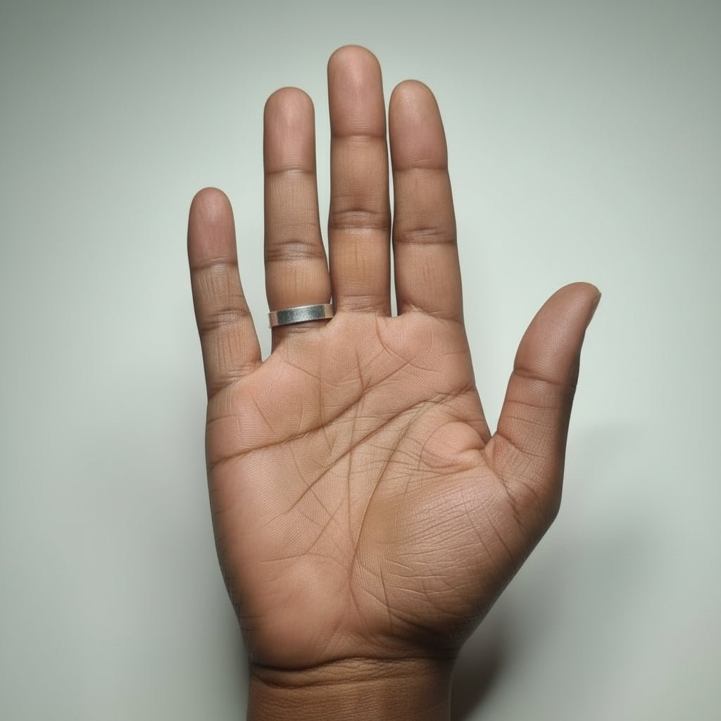 bague en argent ajustable