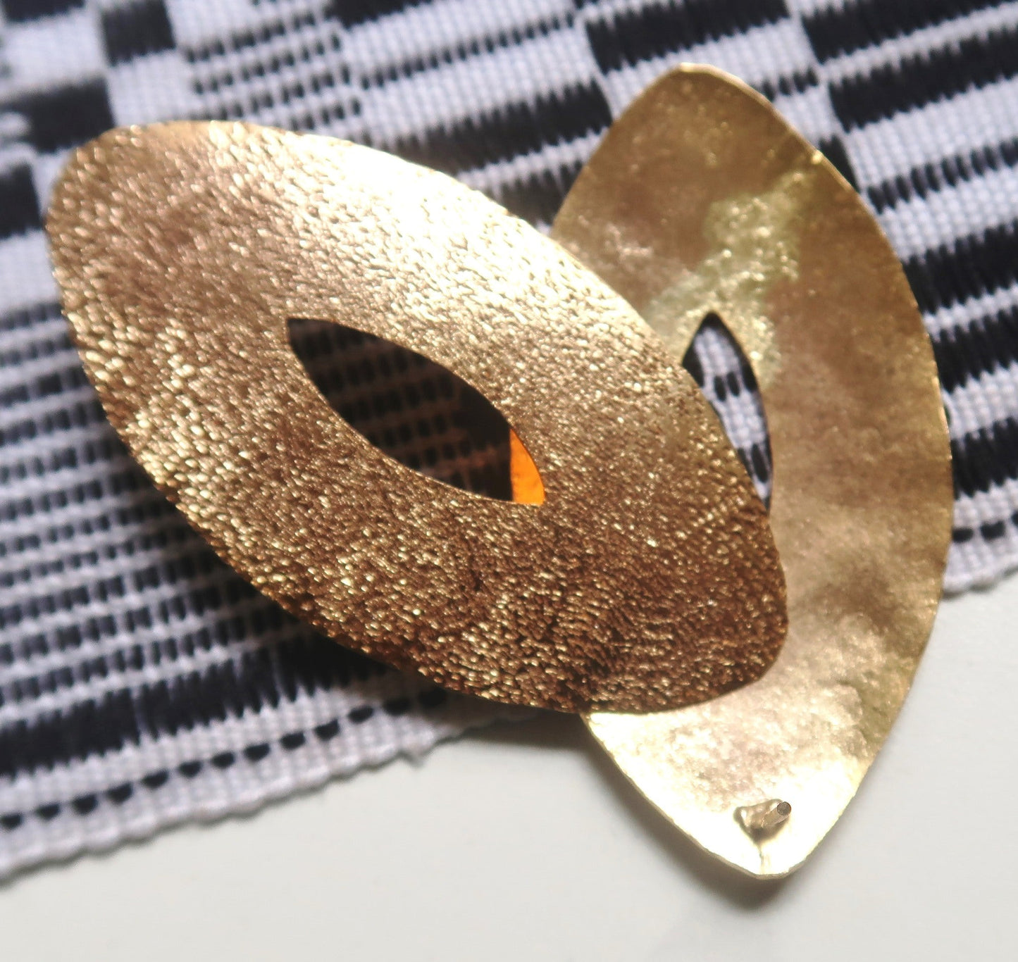 Boucles d'oreilles en bronze "Adé" Ultra légères, Élégance Africaine en boucles d'oreilles artisanal africain - KaolackCreations