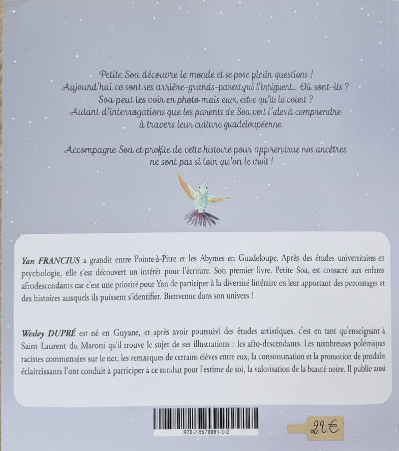 Petite Soa et ses ancêtres – Livre jeunesse identité afro - caribéenne | Yan Francius & Wesley Dupré en Livres artisanal africain - KaolackCreations