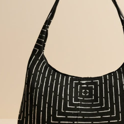 Sac Hobo en Bogolan Artisanal Bamanan – Motifs Variés en sac hobo artisanal africain - KaolackCreations