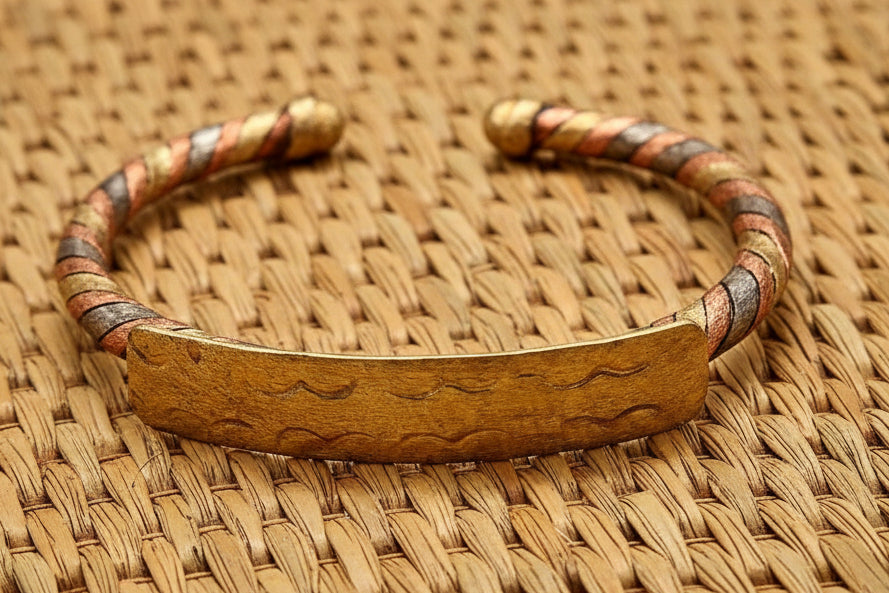 bracelet africain cuivre bronze et fer