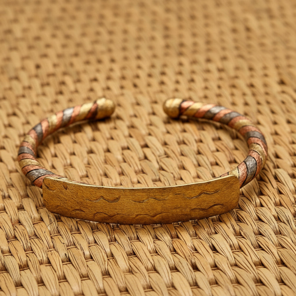 bracelet africain cuivre bronze et fer
