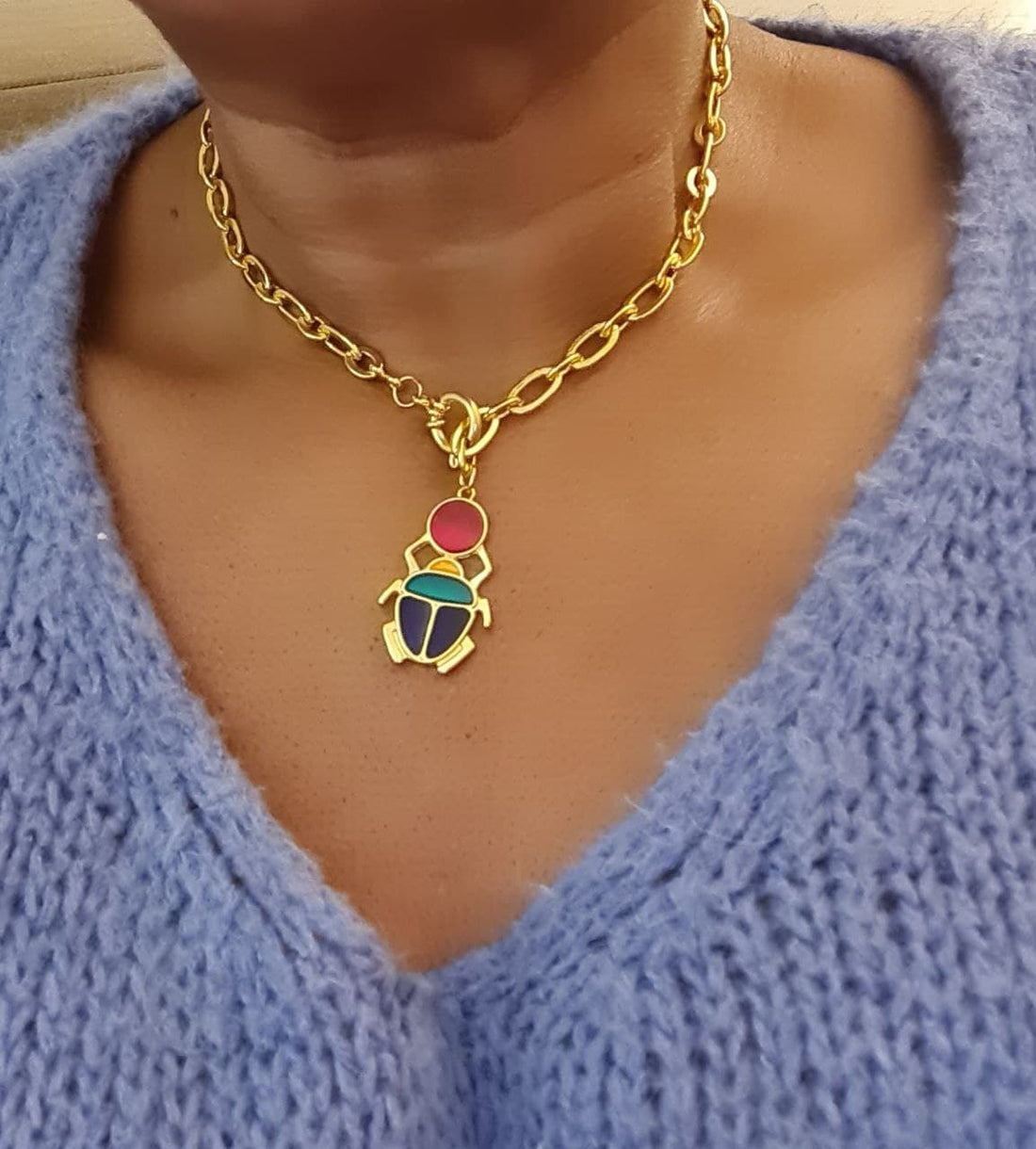 Kheper : symbole kamite du devenir et de la Maât - KaolackCreations