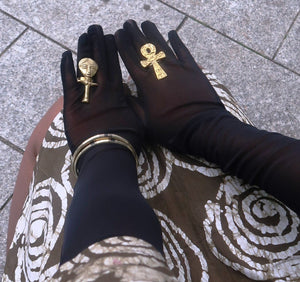 Bague Africaine Akwaba en Bronze en bague africaine akwaba artisanal africain - KaolackCreations