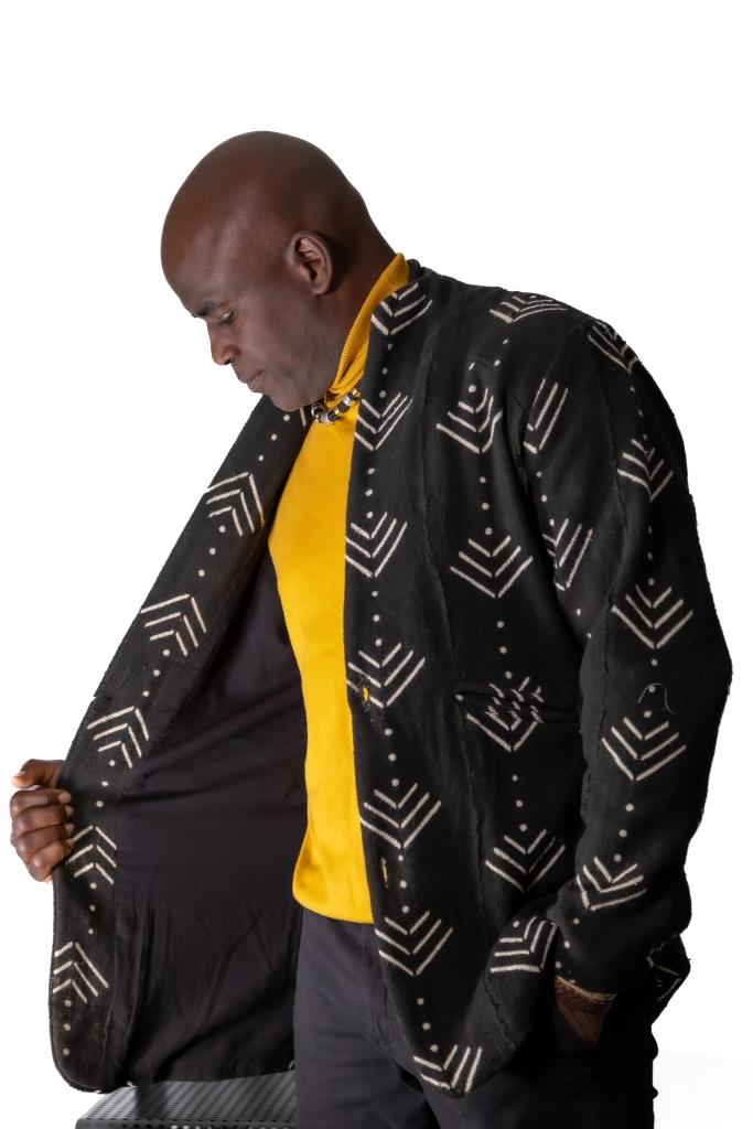Blazer homme en Bogolan tissé à la main – Mali en Blazer homme en bogolan artisanal africain - KaolackCreations