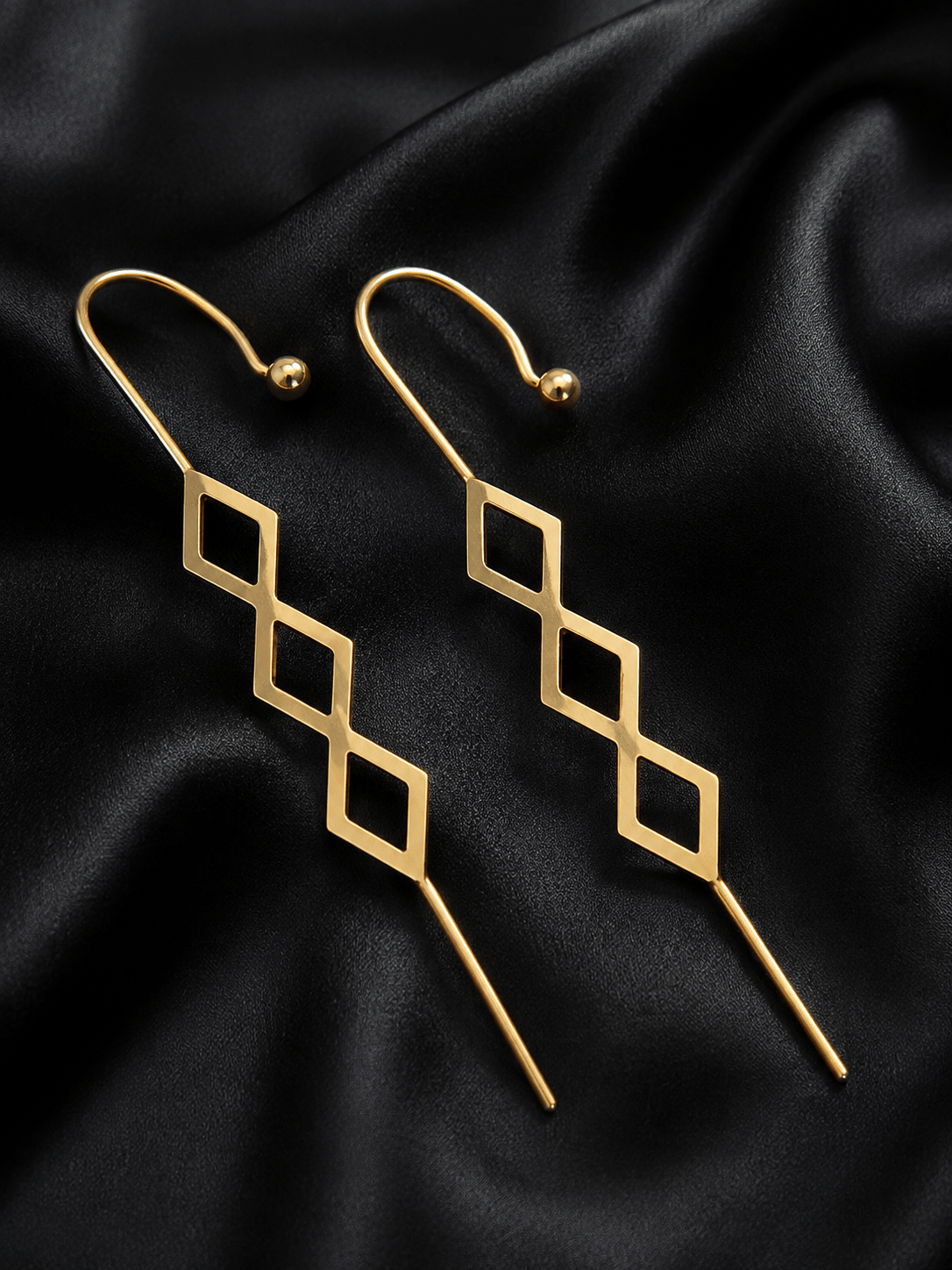 Boucles d'oreilles ear hook en bronze — Ankh ou Kanaga en Bijoux artisanal africain - KaolackCreations