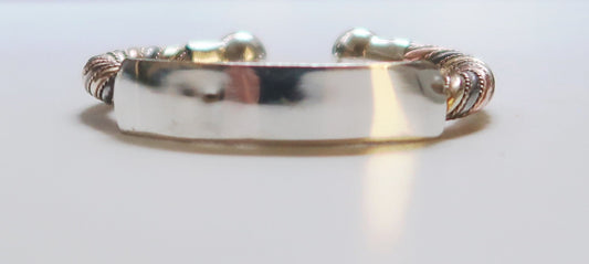 Bracelet Africain 3 Métaux en Argent Enfant : Lamou Ndiaxass | Artisan - Bijoutier Traditionnel du Sénégal en Bracelet africain 3 métaux en argent artisanal africain - KaolackCreations