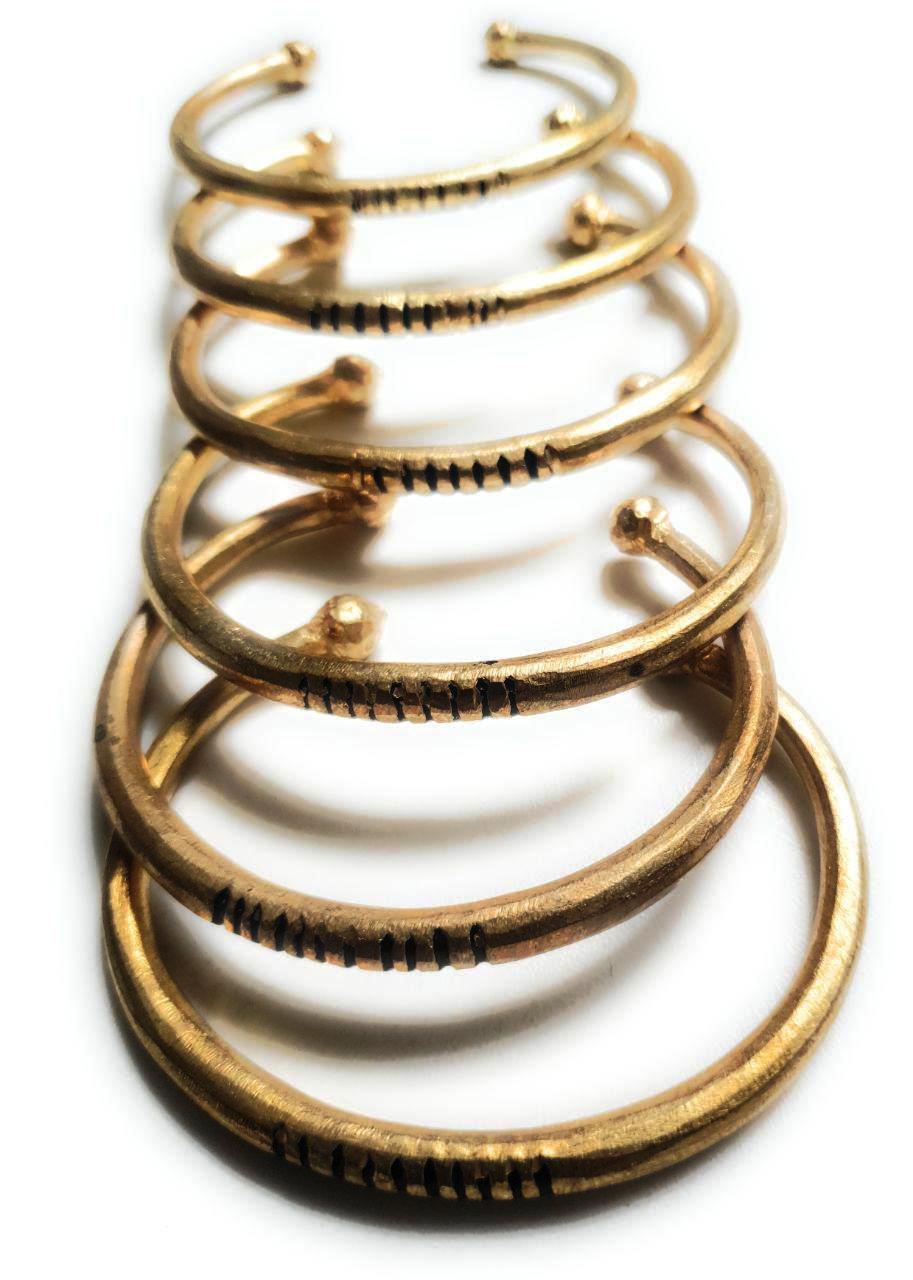 Bracelet en bronze "YAMA" – Bijou africain mixte, fin et ajustable en Bracelet artisanal africain - KaolackCreations