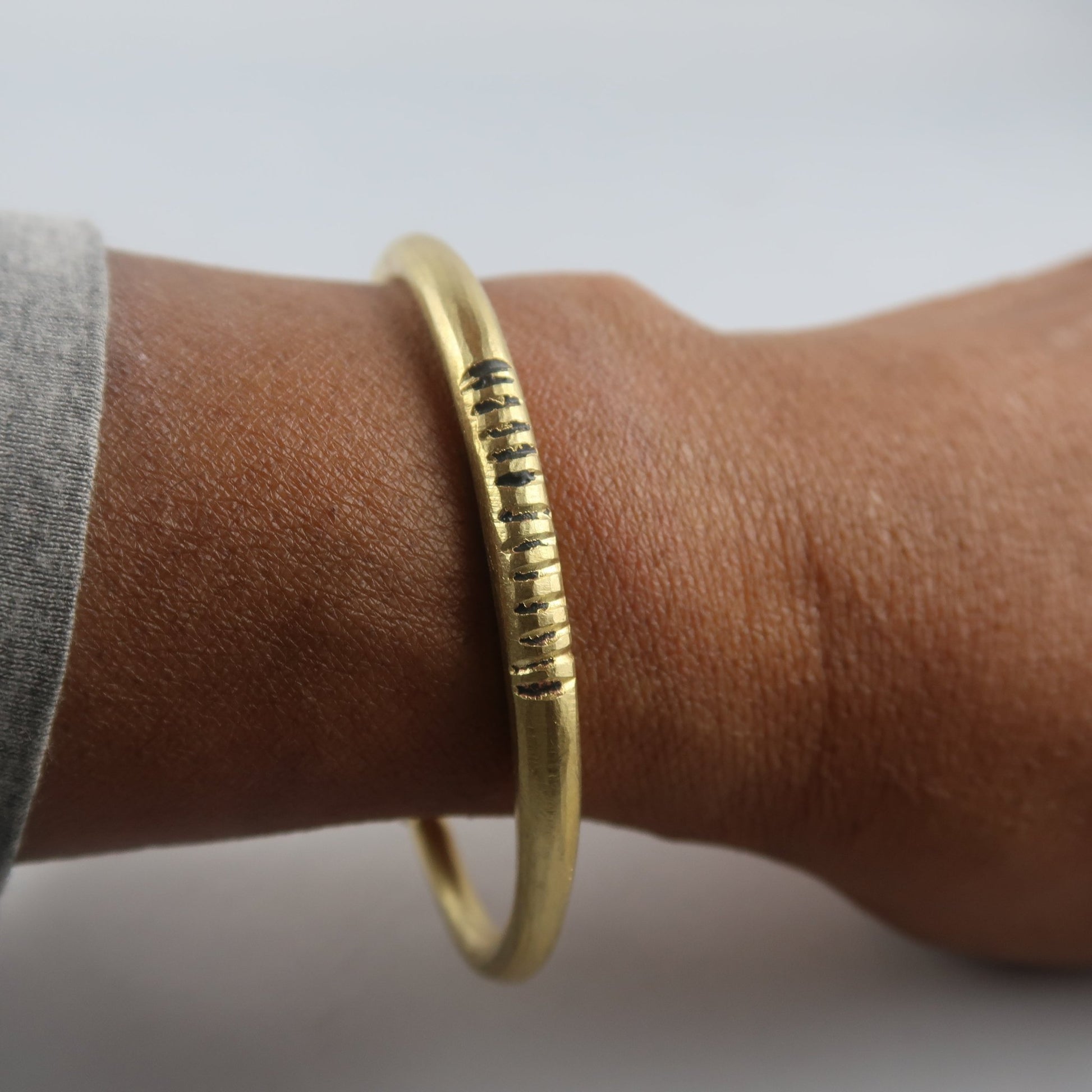 Bracelet en bronze "YAMA" – Bijou africain mixte, fin et ajustable en Bracelet artisanal africain - KaolackCreations