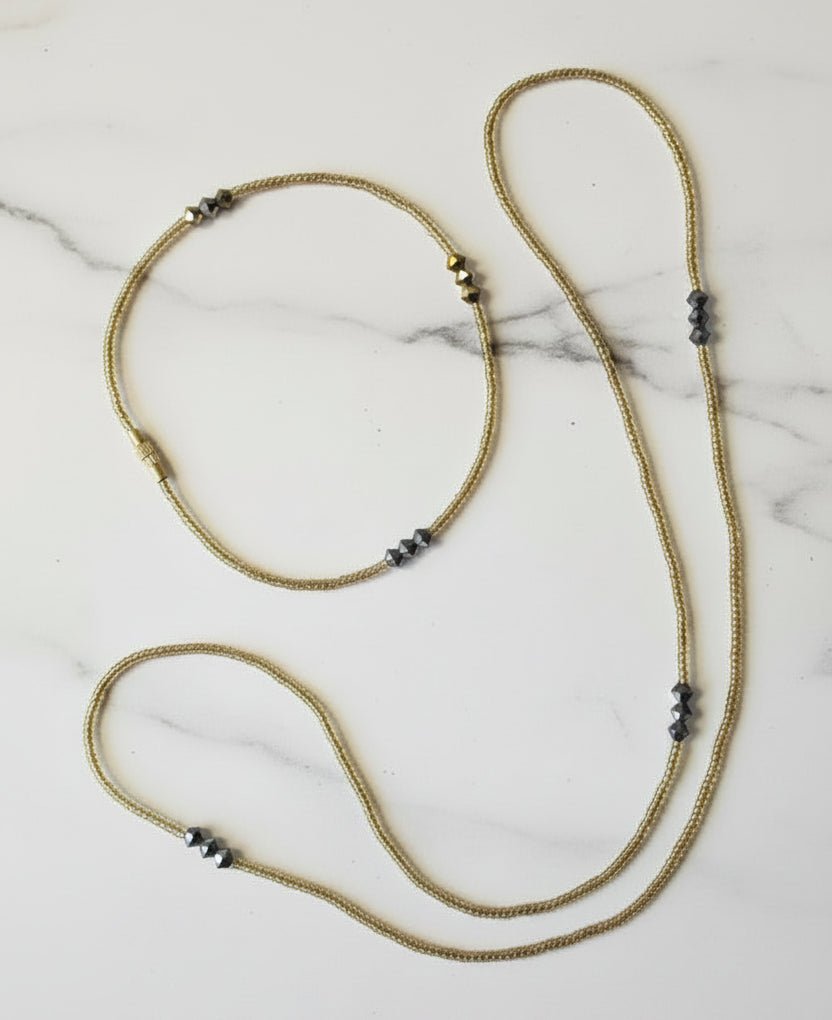 Cadeau Femme - Ensemble Bijoux Perles Fines en artisanal africain - KaolackCreations