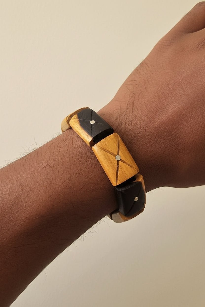 Cadeau Homme - Bracelet Africain en Bois en artisanal africain - KaolackCreations
