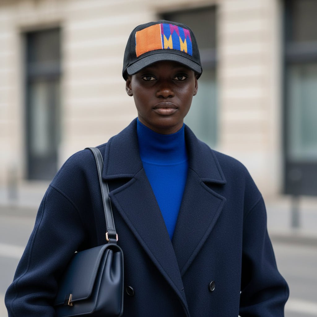 Casquette en coton 5 panneaux – Pagne tissé Africain en casquette et pagne tissé africain artisanal africain - KaolackCreations