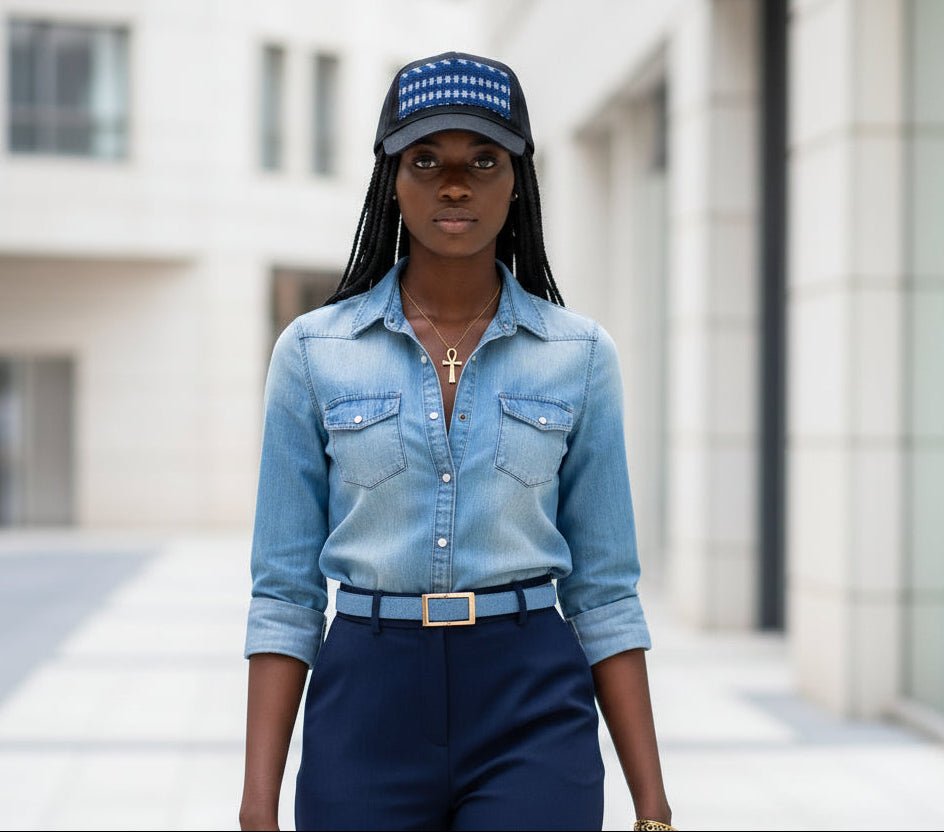 Casquette en coton 5 panneaux – Pagne tissé Africain en casquette et pagne tissé africain artisanal africain - KaolackCreations