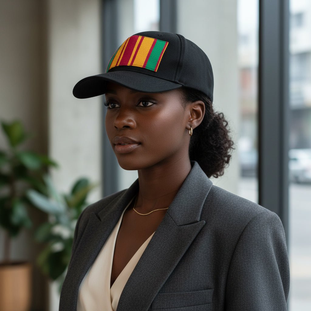 Casquette en coton 5 panneaux – Pagne tissé Africain en casquette et pagne tissé africain artisanal africain - KaolackCreations