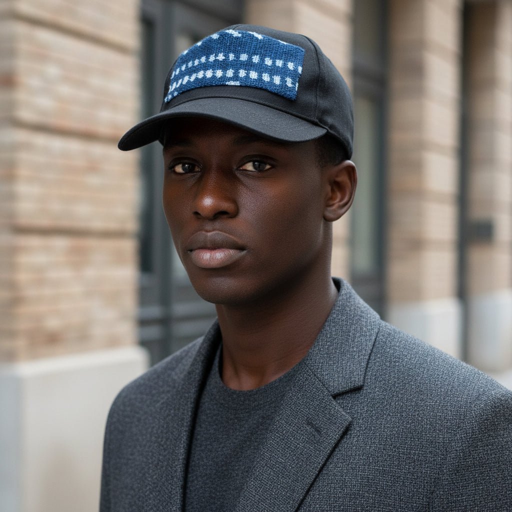 Casquette en coton 5 panneaux – Pagne tissé Africain en casquette et pagne tissé africain artisanal africain - KaolackCreations