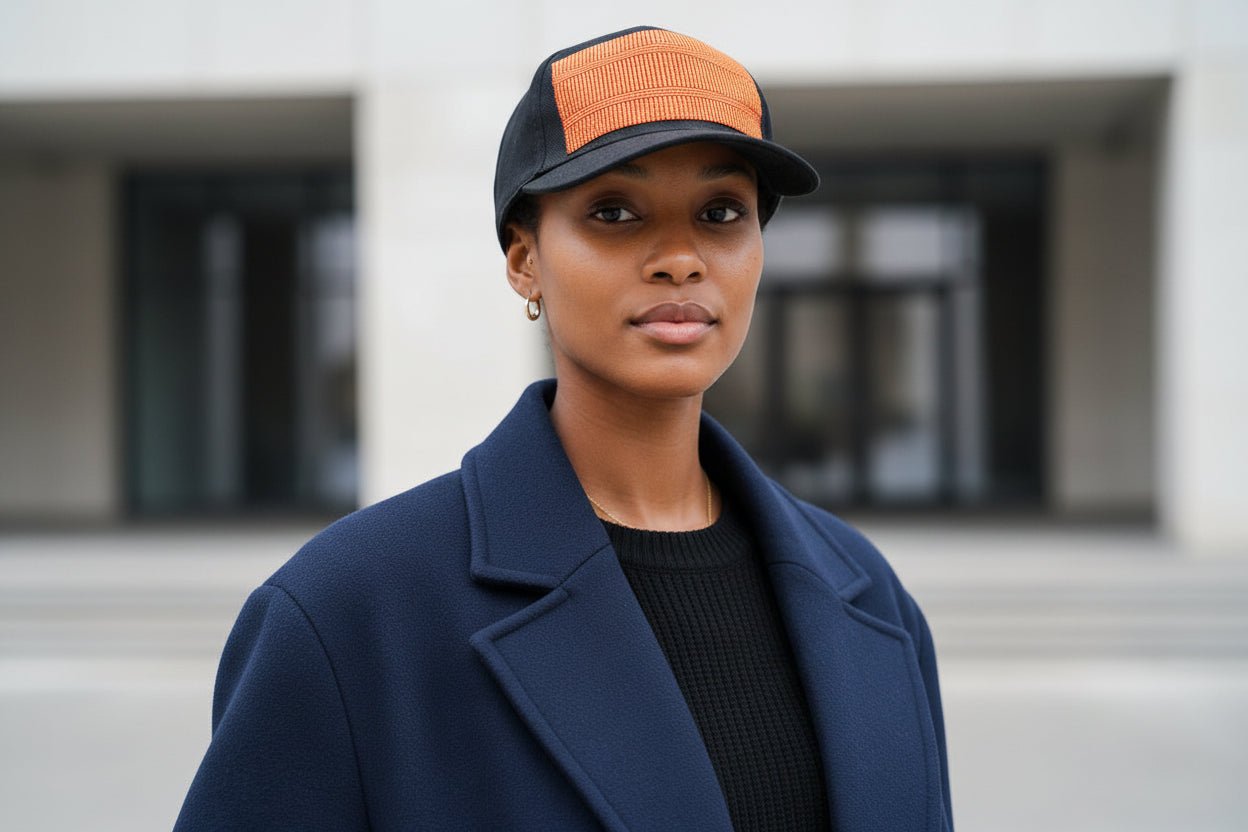 Casquette en coton 5 panneaux – Pagne tissé Africain en casquette et pagne tissé africain artisanal africain - KaolackCreations