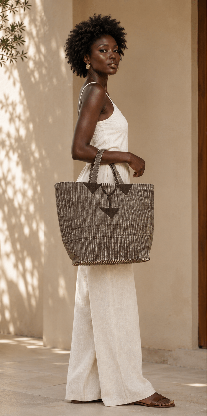 Collection Bassang | Cabas africains recyclés en Sac artisanal africain - KaolackCreations