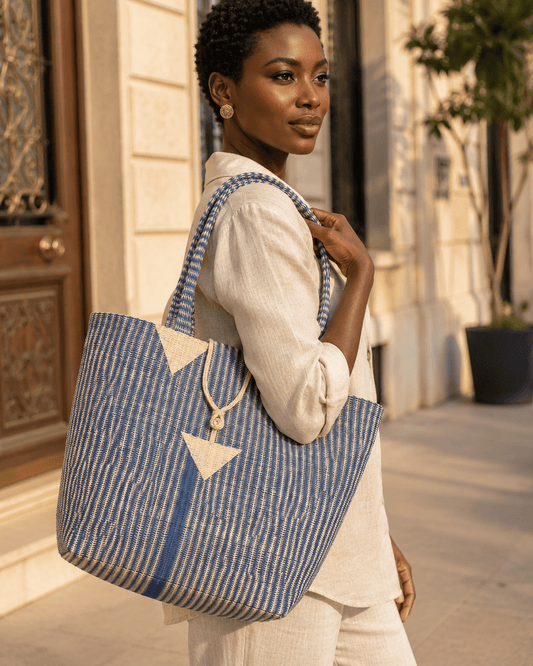 Collection Bassang | Cabas africains recyclés en Sac artisanal africain - KaolackCreations