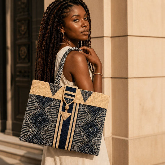 Collection Bassang | Cabas africains recyclés en Sac artisanal africain - KaolackCreations