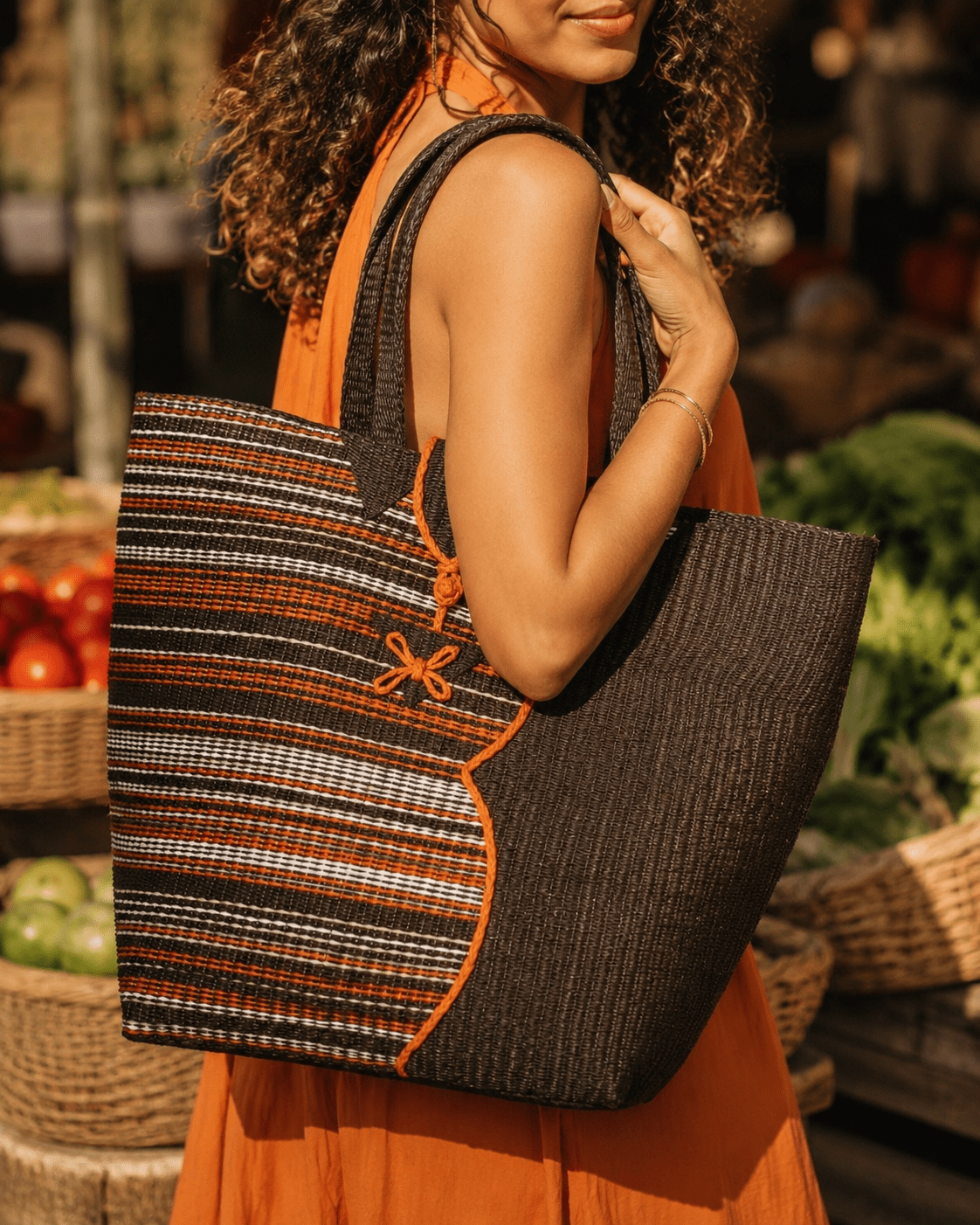Collection Bassang | Cabas africains recyclés en Sac artisanal africain - KaolackCreations
