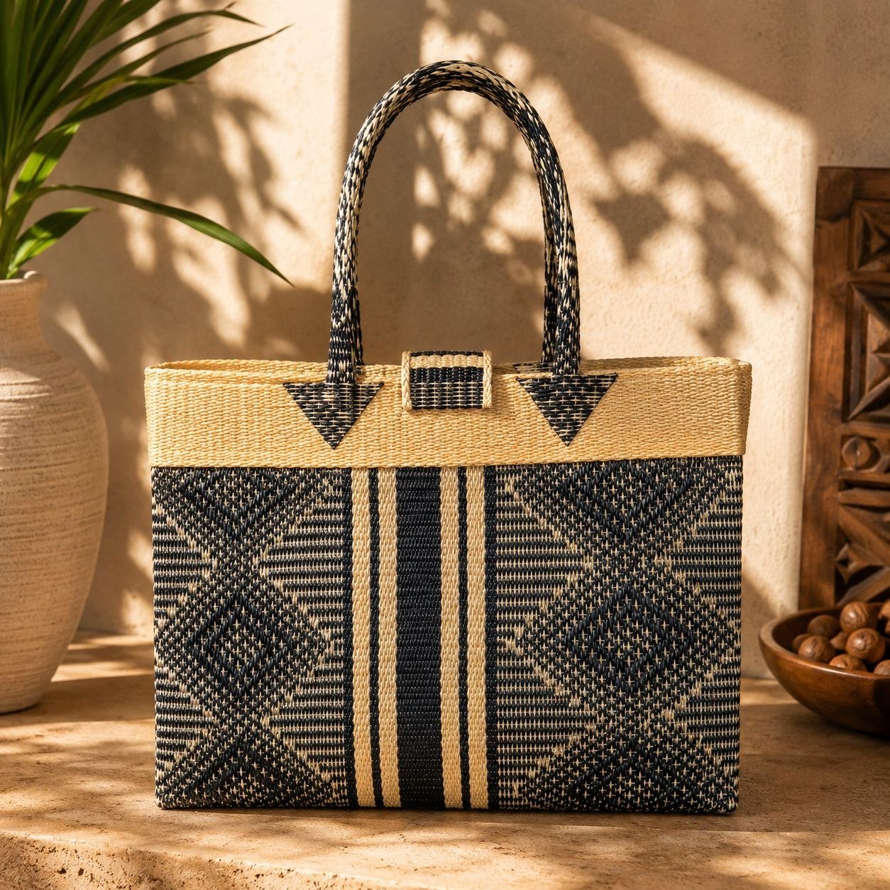 Collection Bassang | Cabas africains recyclés en Sac artisanal africain - KaolackCreations