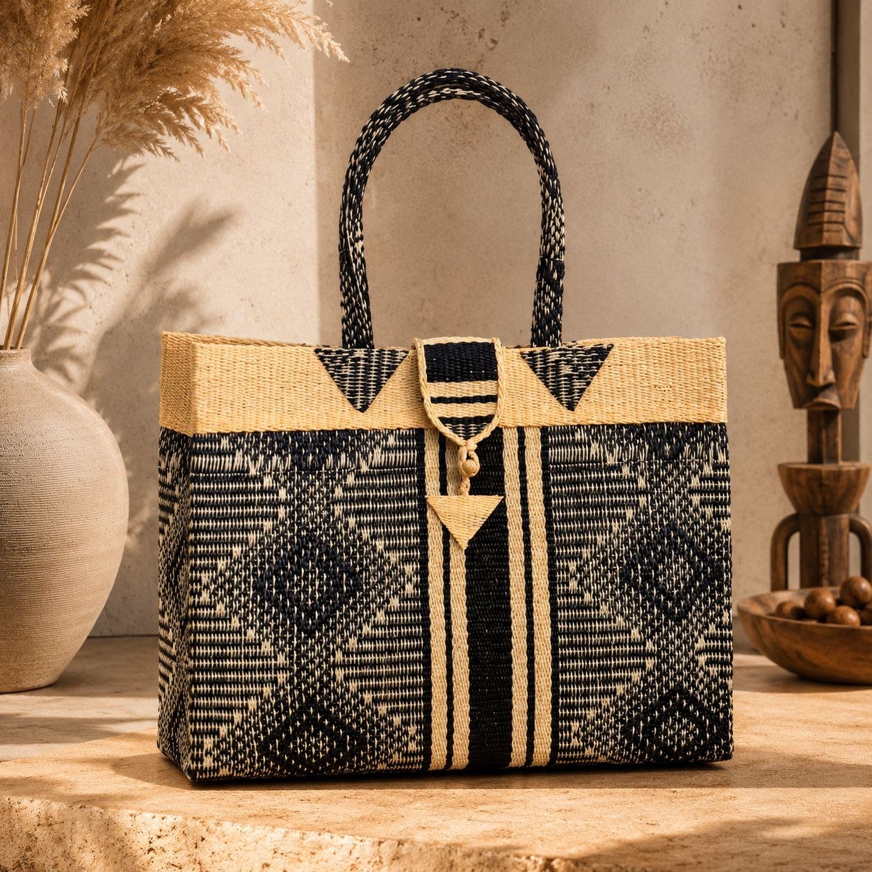 Collection Bassang | Cabas africains recyclés en Sac artisanal africain - KaolackCreations
