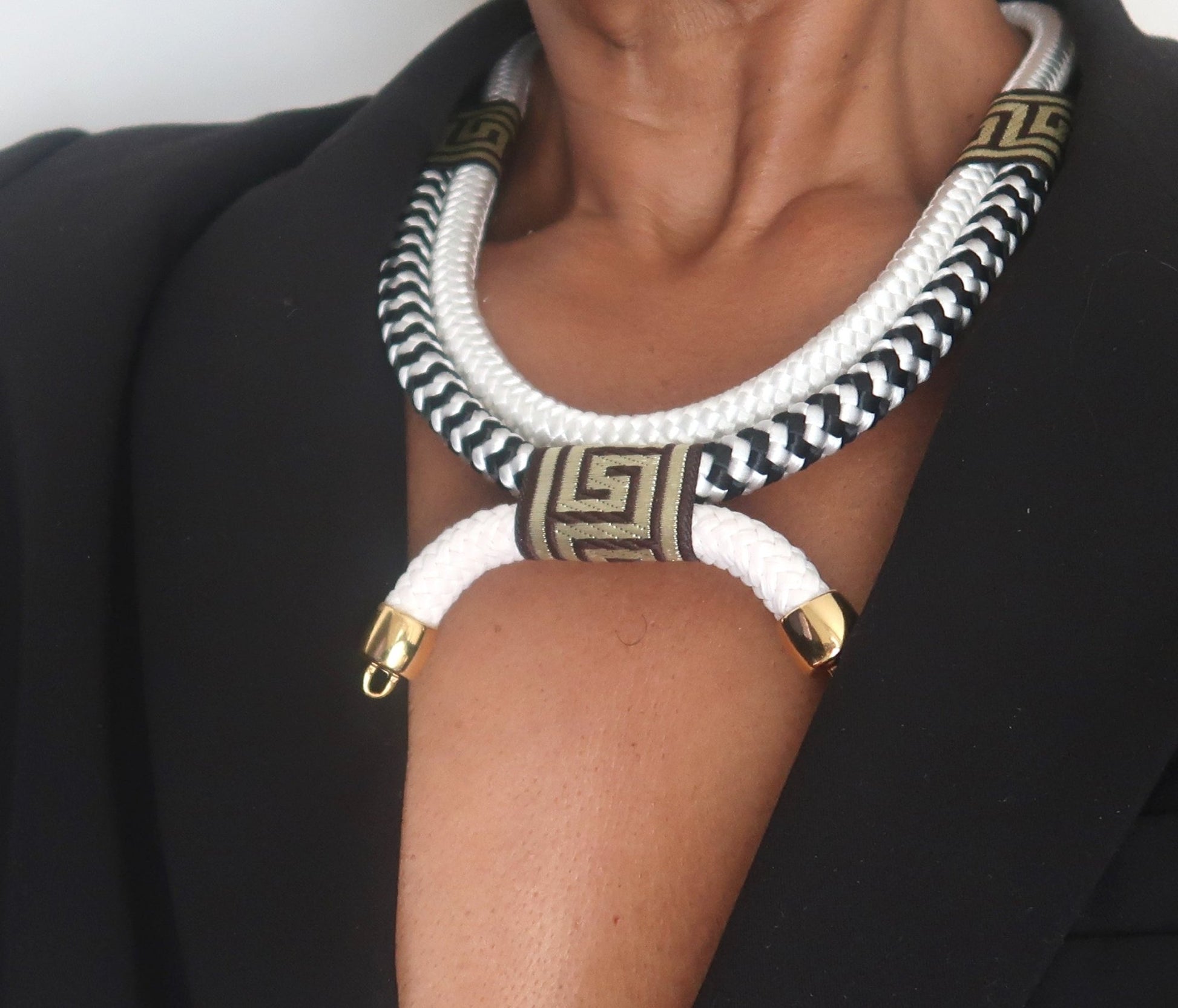 Collier Africain en Cordage "Ceddo" - Inspiration "Baye Fall" du Sénégal en Collier ceddo artisanal africain - KaolackCreations