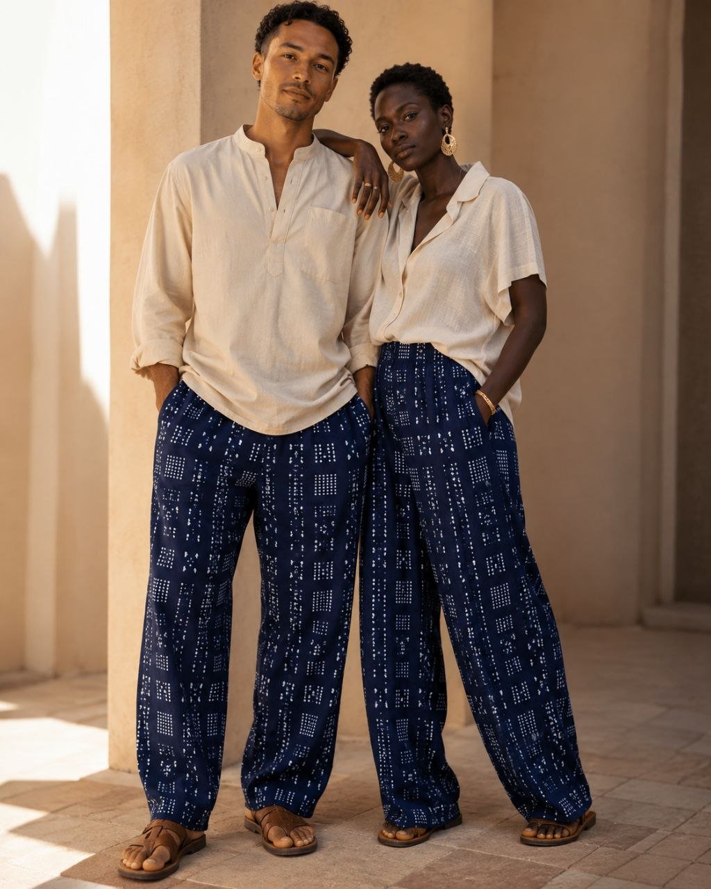 Pantalon en Léppi – 100 % coton en Vêtements > Pantalons artisanal africain - KaolackCreations
