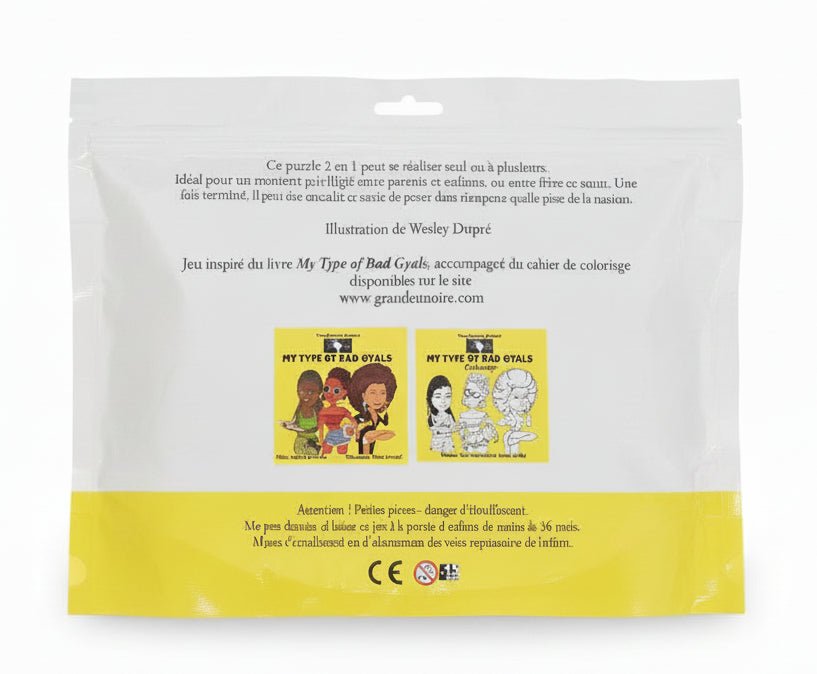 Puzzle - Poster My Type of Bad Gyals – La reine Mbande Nzinga | Grandeur Noire en Jeu artisanal africain - KaolackCreations