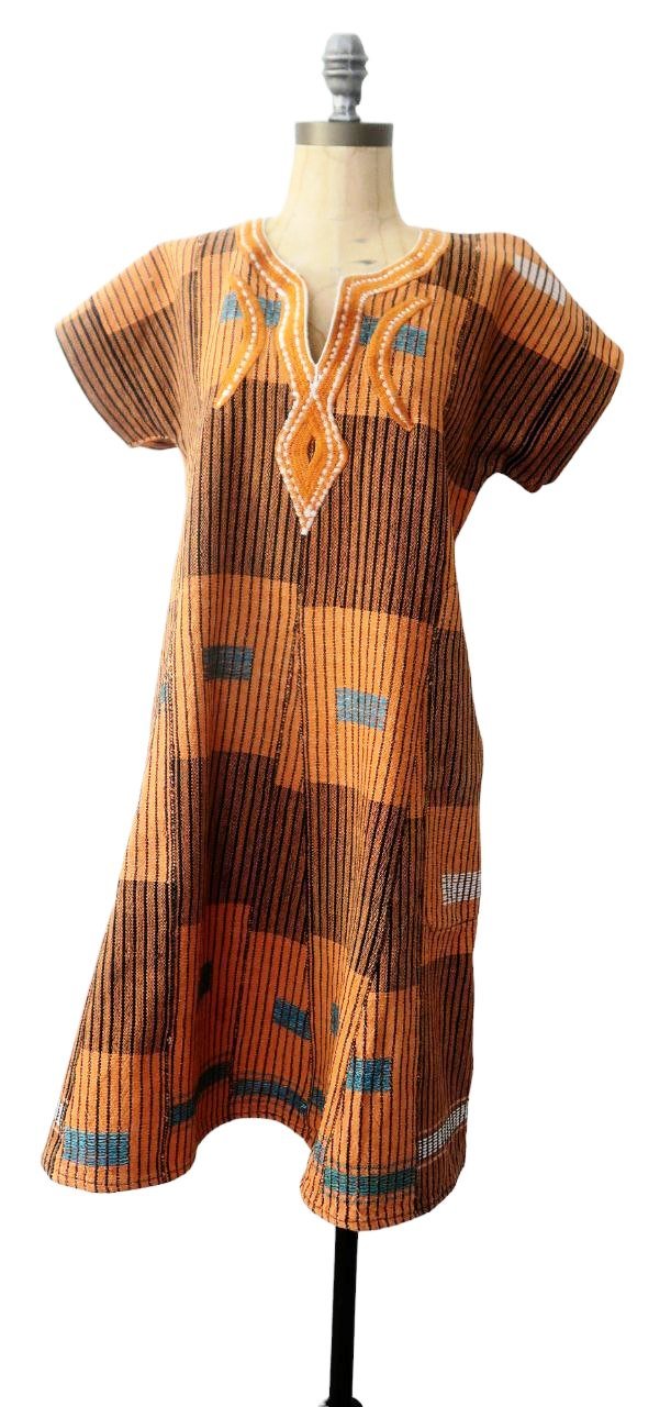 Robe en Pagne Tissé Senoufo – Côte d’Ivoire afro chic by KaolackCreations