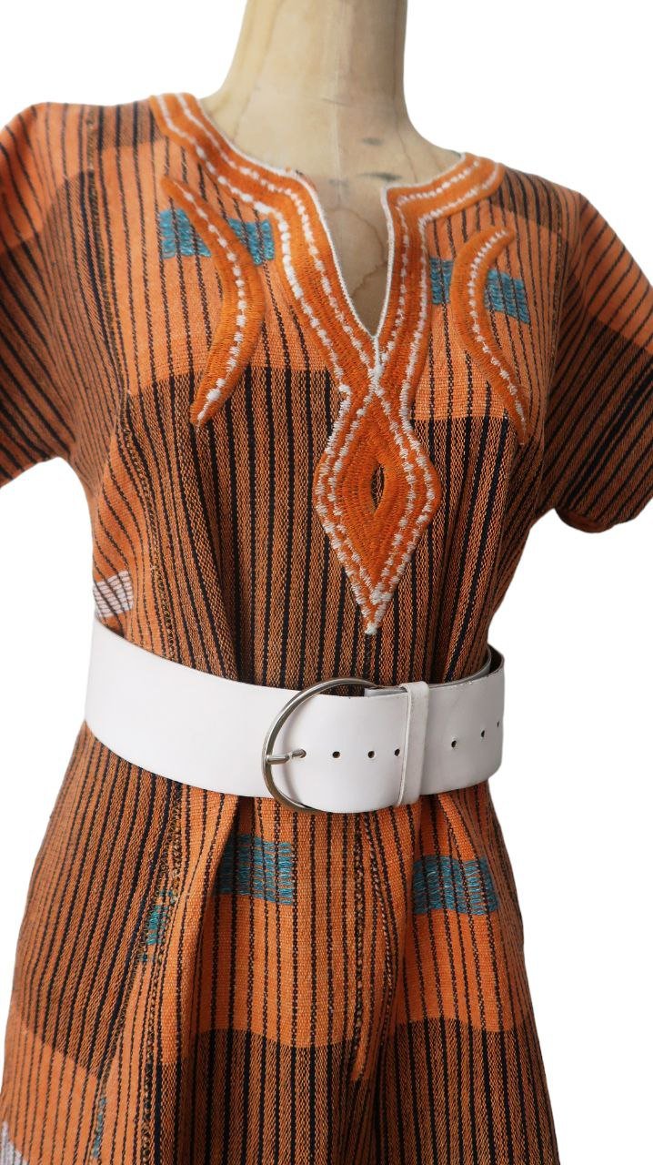 Robe Senoufo Waraniéré – création afro chic en coton tissé main