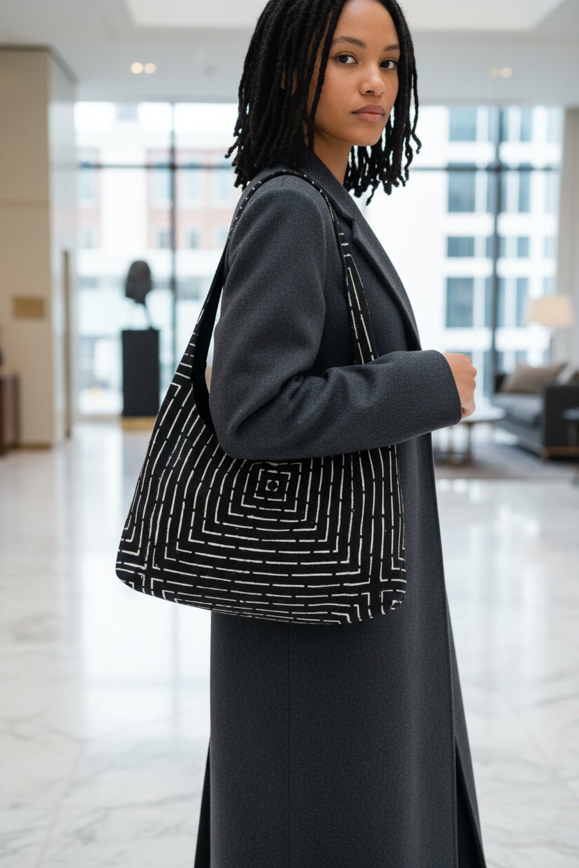 Sac Hobo en Bogolan Artisanal Bamanan – Motifs Variés en sac hobo artisanal africain - KaolackCreations