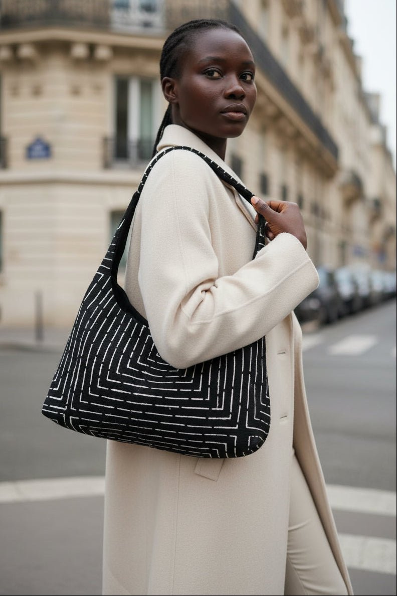 Sac Hobo en Bogolan Artisanal Bamanan – Motifs Variés en sac hobo artisanal africain - KaolackCreations