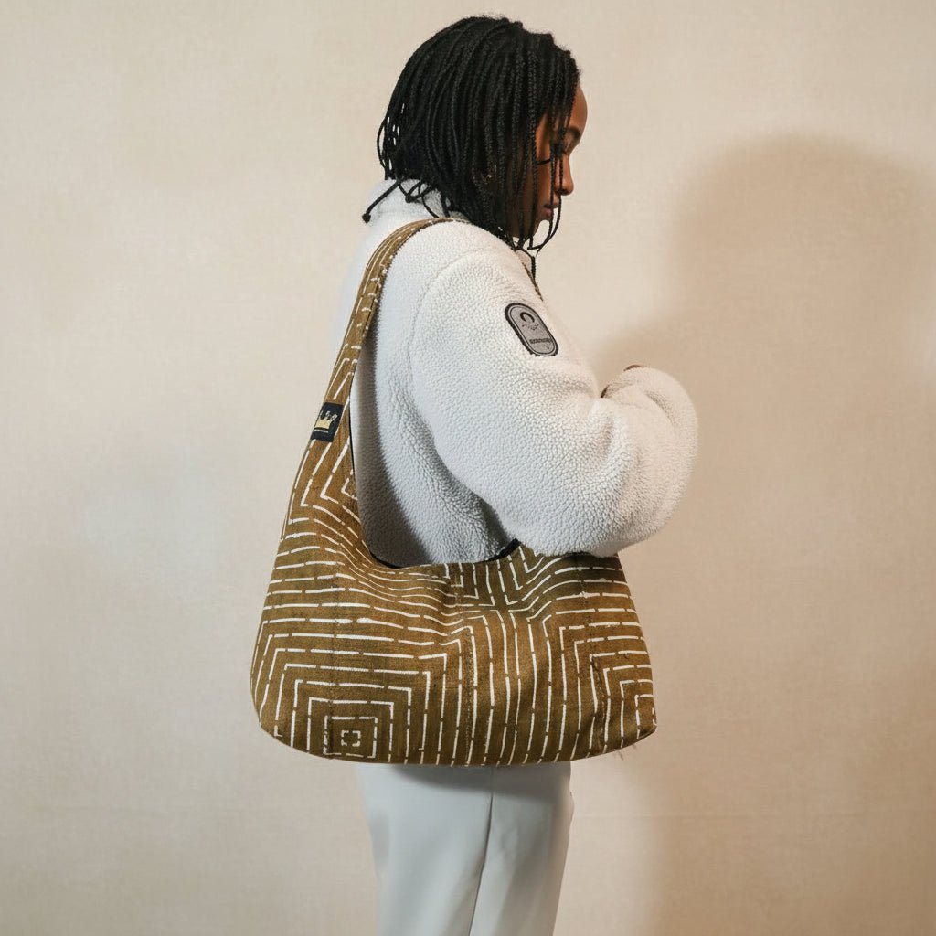 Sac Hobo en Bogolan Artisanal Bamanan – Motifs Variés en sac hobo artisanal africain - KaolackCreations