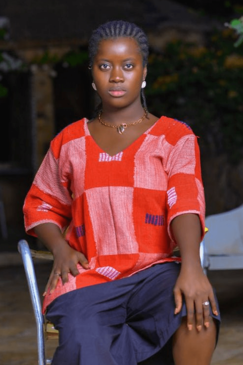 Tunique femme en pagne africain Sénoufo – coton tissé main en Tunique femme pagne Sénoufo artisanal africain - KaolackCreations