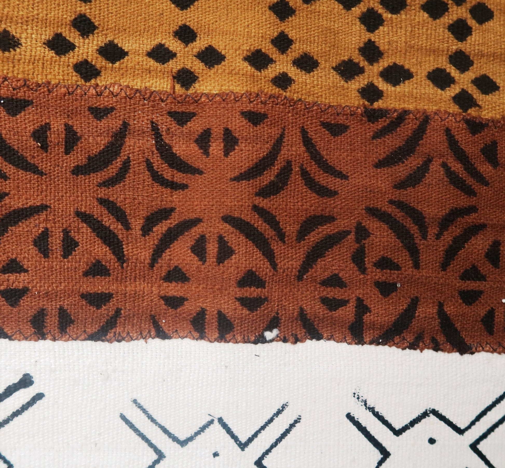 Véritable Bogolan du Mali - Tissé et Teint à la Main Artisanalement en Bogolan, pièce à coudre artisanal africain - KaolackCreations