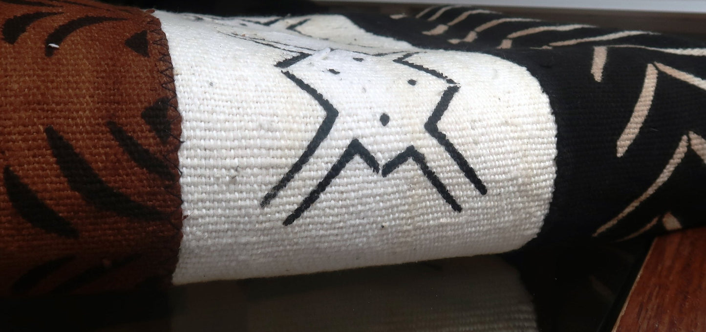 Véritable Bogolan du Mali - Tissé et Teint à la Main Artisanalement en Bogolan, pièce à coudre artisanal africain - KaolackCreations