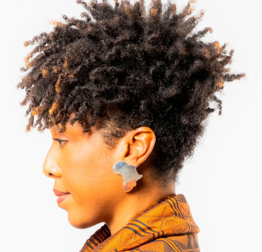 Boucles d'oreilles KAMA en Argent massif en Boucles d'oreilles Argent artisanal africain - KaolackCreations