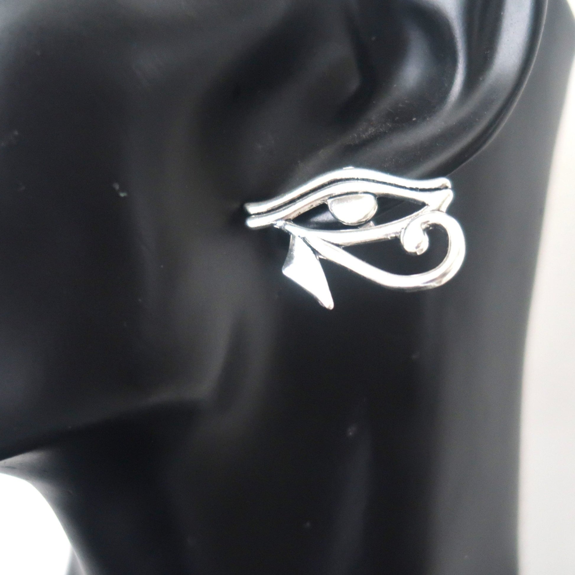 Boucles d'oreilles "Oudjat" ou Oeil d'Horus, Tige Argent Silver 925 en boucles d'oreilles artisanal africain - KaolackCreations