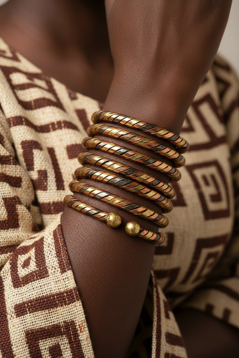 bracelets africains by kaolack creations cuivre bronze fer