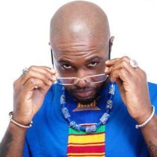 Chemise tunique en Kente Ashanti et coton (Collection Yaa) en Chemise homme artisanal africain - KaolackCreations