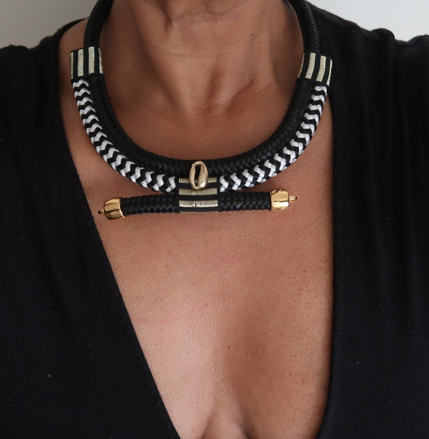 Collier Africain en Cordage "Ceddo" - Inspiration "Baye Fall" du Sénégal en Collier ceddo artisanal africain - KaolackCreations