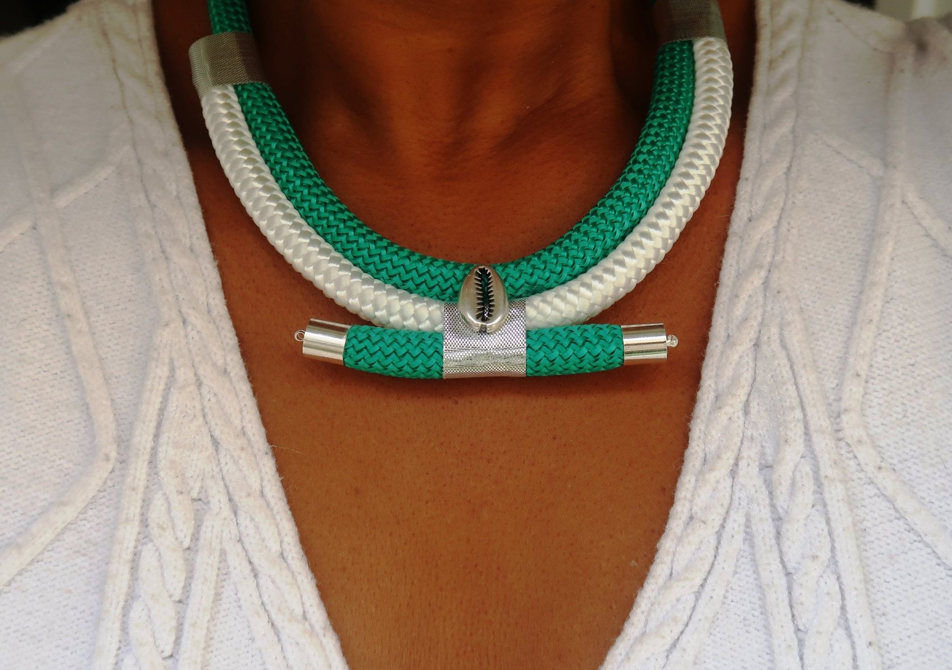 Collier Africain en Cordage "Ceddo" - Inspiration "Baye Fall" du Sénégal en Collier ceddo artisanal africain - KaolackCreations