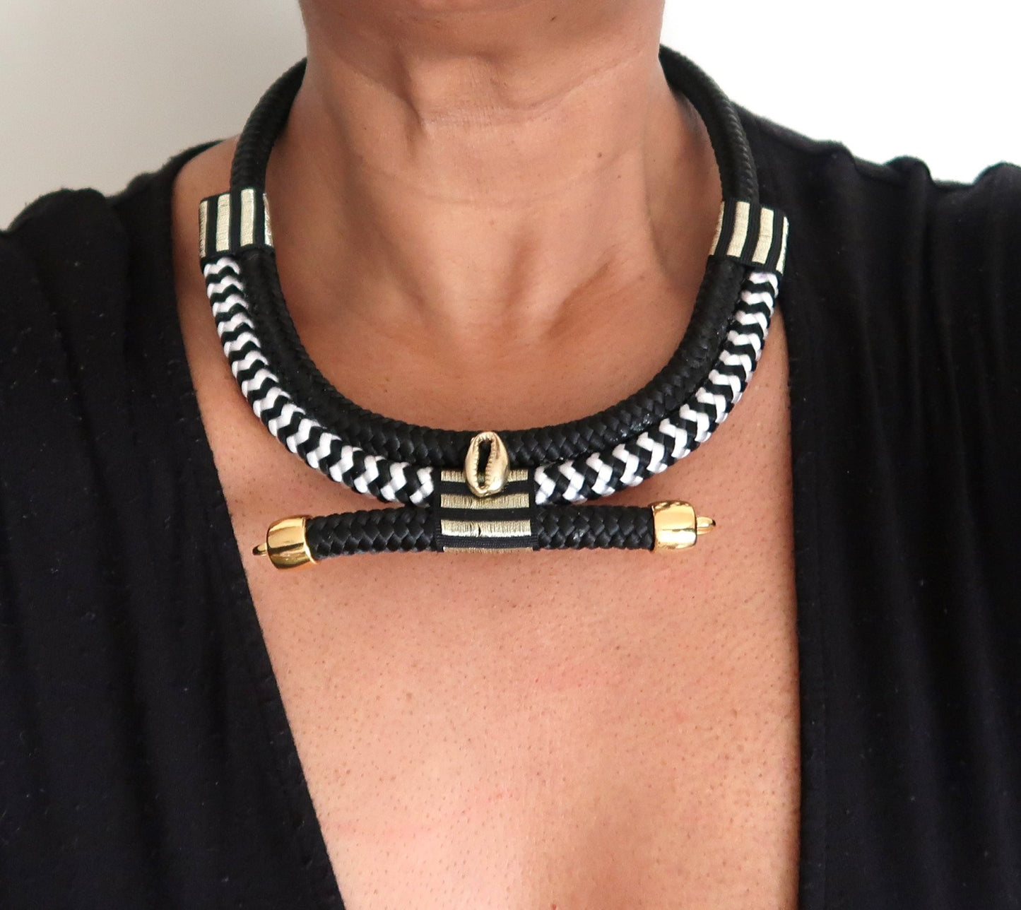 Collier Africain en Cordage "Ceddo" - Inspiration "Baye Fall" du Sénégal en Collier ceddo artisanal africain - KaolackCreations