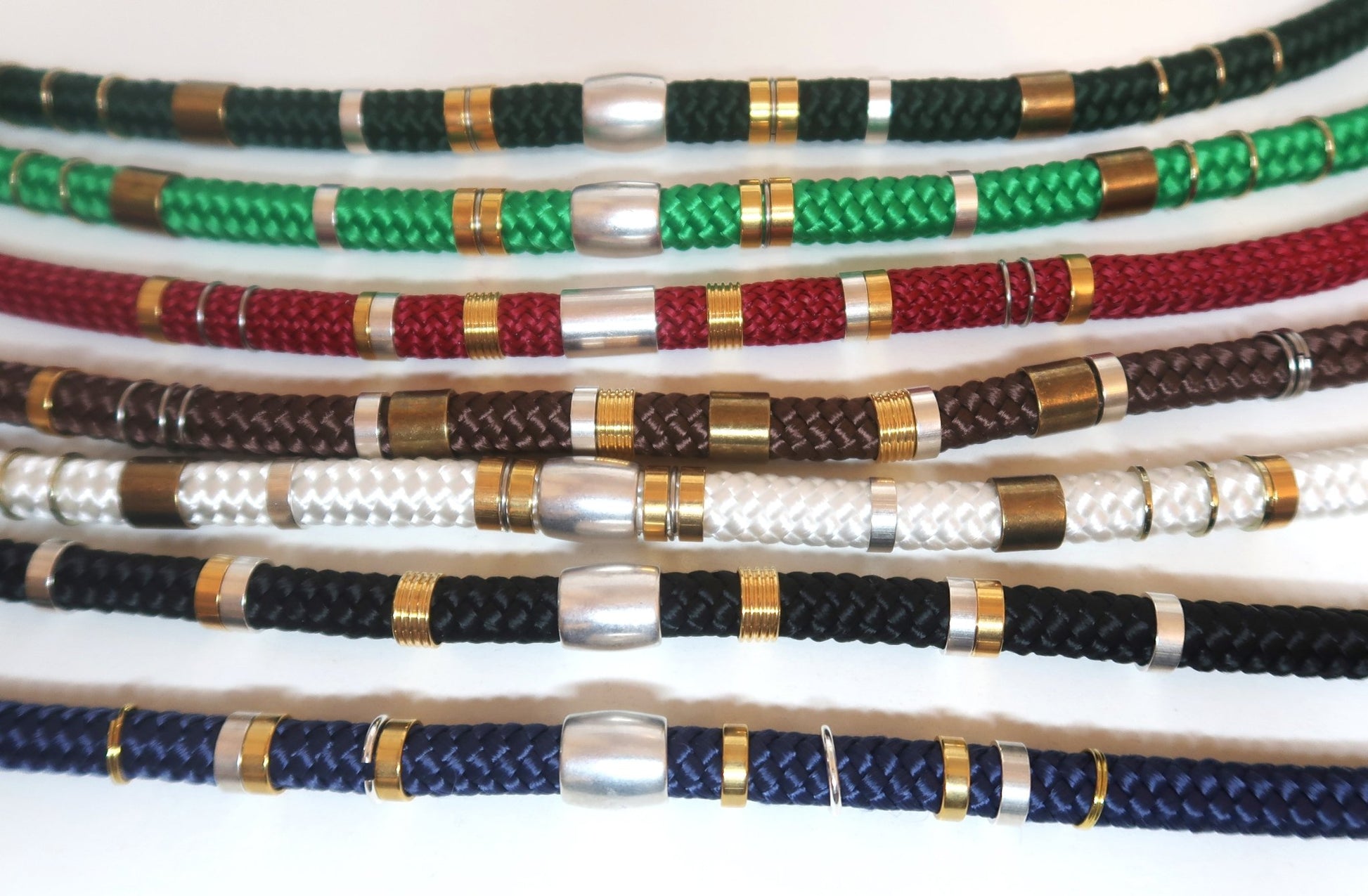 Collier Atoum Cordage et bagues repositionnables en collier homme cordage artisanal africain - KaolackCreations