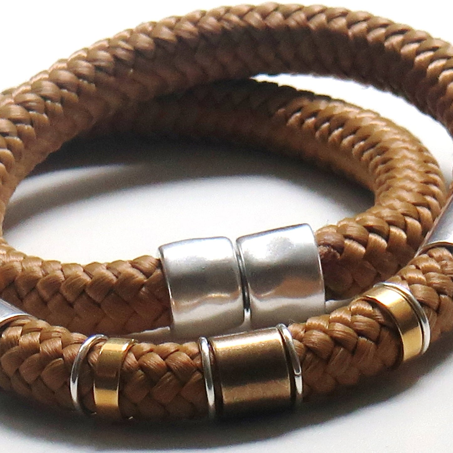 Collier Atoum Cordage et bagues repositionnables en collier homme cordage artisanal africain - KaolackCreations