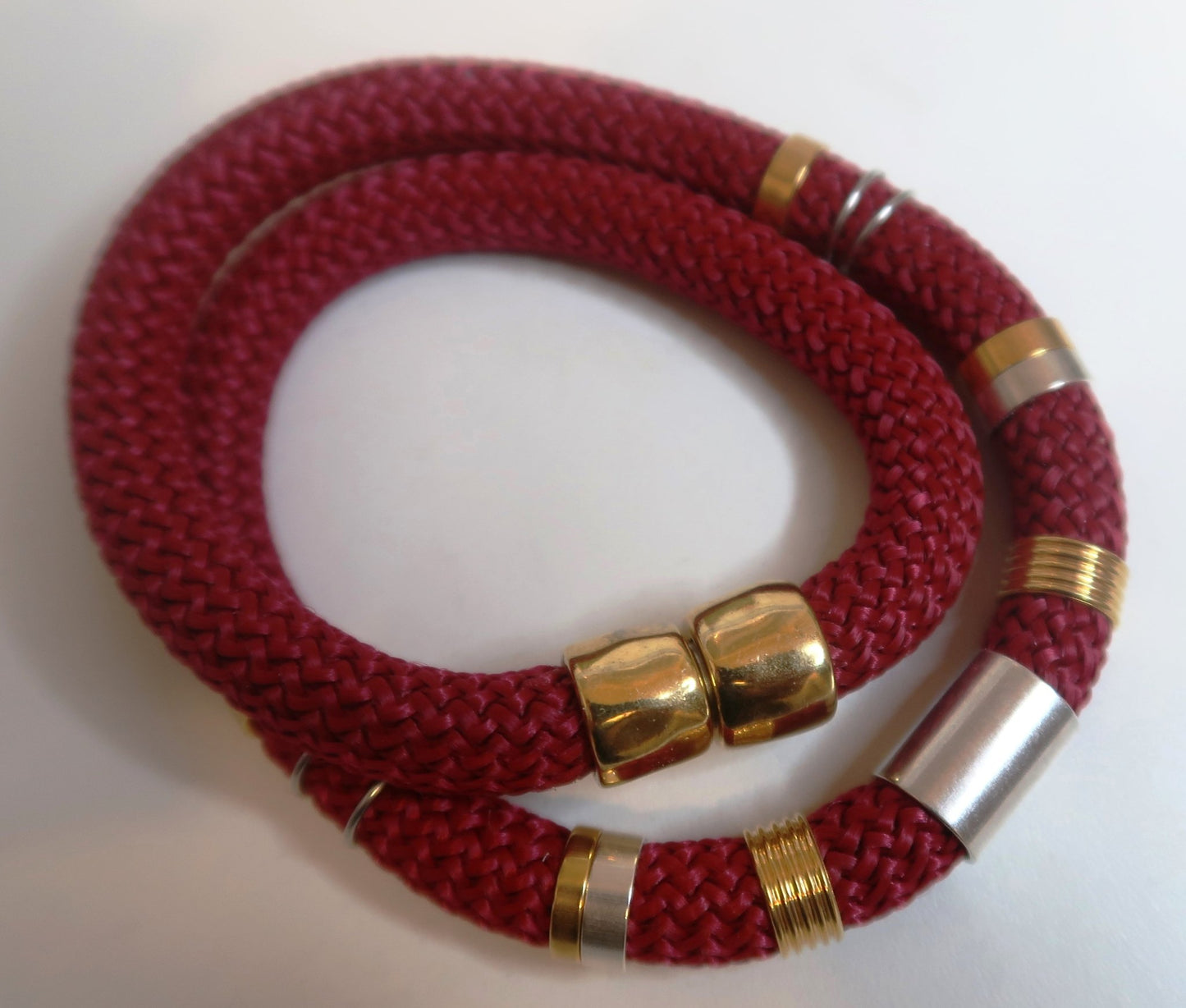 Collier Atoum Cordage et bagues repositionnables en collier homme cordage artisanal africain - KaolackCreations
