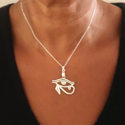 Collier Egyptien Oudjat Oeil d'Horus en collier Egyptien Oudjat Oeil d'Horus artisanal africain - KaolackCreations