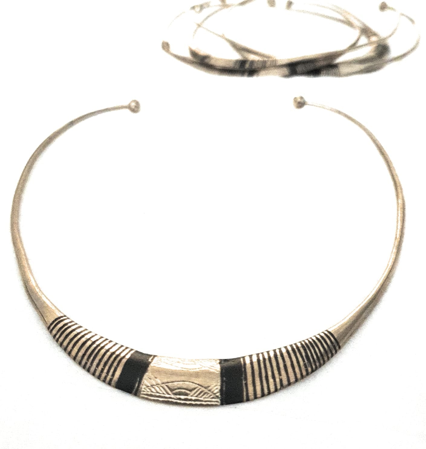 Collier Peul "Afi"en Bronze en Bijoux artisanal africain - KaolackCreations