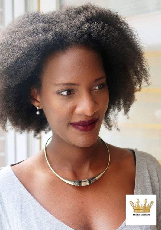 Collier Peul "Afi"en Bronze en Bijoux artisanal africain - KaolackCreations